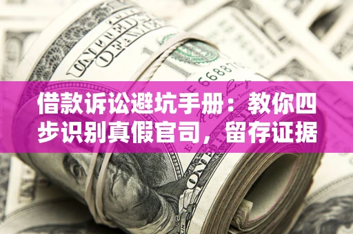 武汉借款诉讼避坑手册：教你四步识别真假官司，留存证据不踩雷
