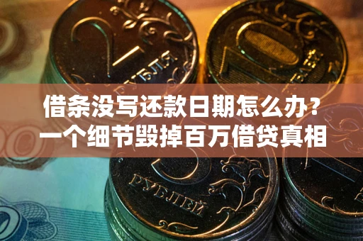 武汉借条没写还款日期怎么办？一个细节毁掉百万借贷真相