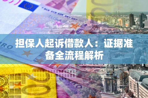 武汉担保人起诉借款人：证据准备全流程解析