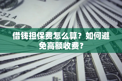 武汉借钱担保费怎么算？如何避免高额收费？