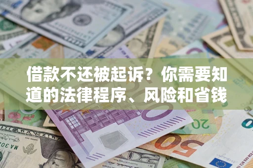武汉借款不还被起诉？你需要知道的法律程序、风险和省钱技巧