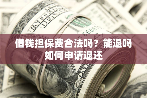 武汉借钱担保费合法吗？能退吗如何申请退还